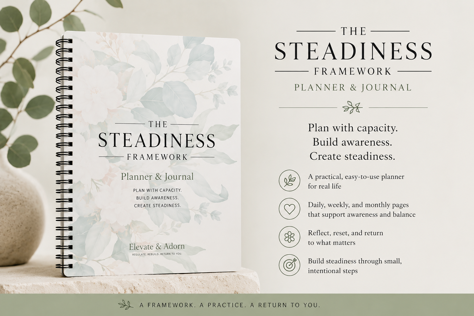 The Steadiness Planner & Journal